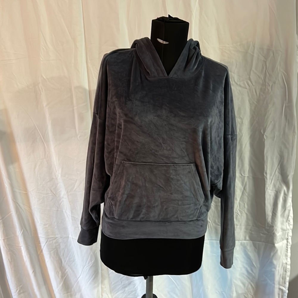 American Eagle Navy blue super soft velour hoodie Excellent condition
